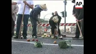 Farmers protest food prices hikes during UN food summit