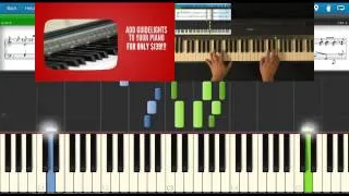 Dark Eyes Ochi chornye  - Yevhen Hrebinka -- piano lesson with Synthesia