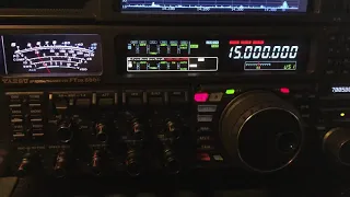 Yaesu FTdx5000MP: Checking the Reference Oscillator against WWV #hamradio #yaesu #ftdx5000mp #wwv