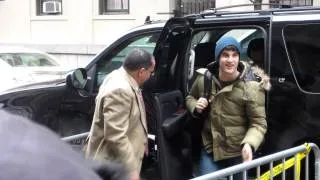 Darren Criss Entering the Stage Door for his Final Performance 1/22