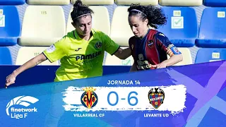 RESUMEN Y GOLES VILLARREAL CF FEMENINO vs LEVANTE UD FEMENINO| JORNADA 14 | FINETWORK LIGA F