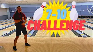 The 7-10 Challenge | How Many Can He Make with One on Every Lane!!