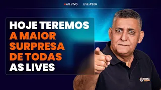 HOJE TEREMOS A MAIOR SURPRESA DE TODAS AS LIVES - Ao vivo - Live #206 I Prof. João Batista