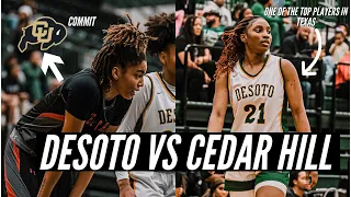 DESOTO vs CEDAR HILL GIRLS 👀 | Two of the TOP TEAMS IN TEXAS 😳!! #viral #basketball #sports #girls