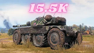 Panhard EBR 105  15.5K Spot + Damage World of Tanks Replays 4K The best tank game