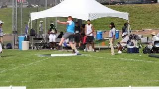 Ethan Sanders - Shot Put (50ft 5in):  2018 AAU Jr Olympics SILVER medal (14yr old)