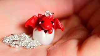 DIY: Baby Dragon Necklace Polymer Clay Tutorial (Collab w/ LittleSurprisesYT)