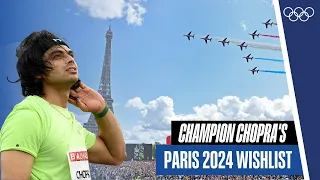 One year to go | Paris 2024 | Olympic Champion Neeraj Chopra can't keep calm!