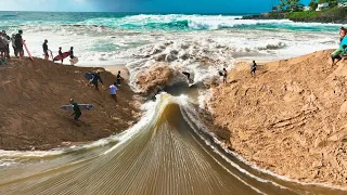 RIVER MEETS OCEAN | SURFERS CREATE WAVES