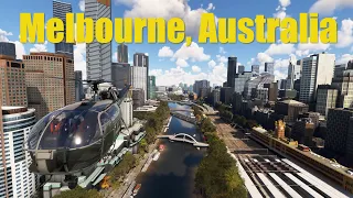 MSFS Melbourne Australia Narrated Helicopter Tour in the Sud Aviation Allouette by Taog's Hangar