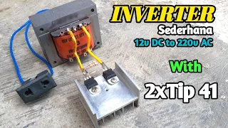 cara membuat inverter 12v to 220v