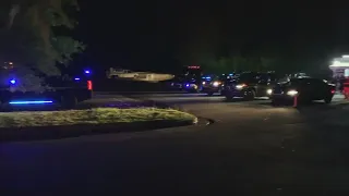 Scenes from staging area of Lilburn train derailment