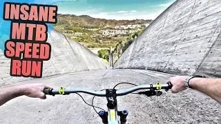 INSANE MTB SPEED RUN - RIDING DOWN A DAM