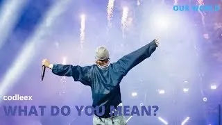 Justin Bieber - WHAT DO YOU MEAN (Live At Our World Instrumental) (with playback and backvocals)