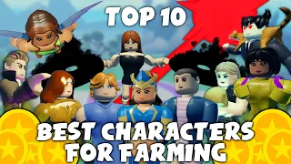 10 TOP BEST CHARACTERS FOR FARMING | HEROES ONLINE WORLD ROBLOX