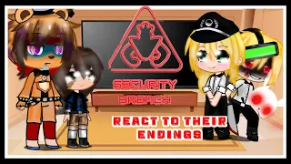 Fnaf security breach react to their endings(my au) english/espanol