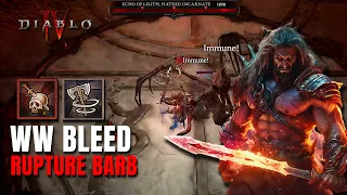 WW Bleed Rupture Barb melting EVERYTHING Build Overview Diablo 4