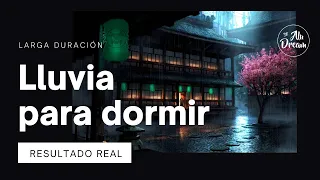 LLUVIA RELAJANTE PARA DORMIR DE 8 HORAS ▶ [ RESULTADO REAL ] 🌧