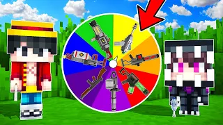 ¡LA RULETA DE LAS ARMAS EN MINECRAFT! 🎯🔫 ARMA NOOB VS ARMA PRO VS ARMA HACKER (MINECRAFT MODS)