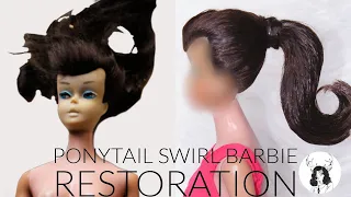 Vintage ponytail swirl Barbie restoration
