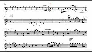 Love Me Like You Do   Ellie Goulding Saxophone Sheet Music + Play Along1