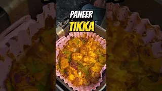 Healthy Paneer Tikka💪 || Air Fryer Recipe  #paneertikka #shorts #airfryer