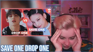 REACTION to ULTIMATE SAVE ONE DROP ONE KPOP SONGS (VERY HARD) [32 ROUNDS]