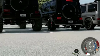 BeamNG.Drive парочка моментов поездки на Mersedes-benz G63 AMG.