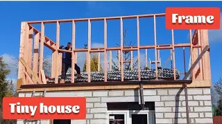 2nd storey frame for two storey tiny house