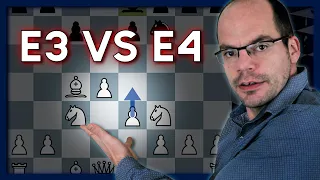 Should I play e3 or e4 in 1.d4 openings? A common dilemma explained in detail.