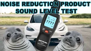 Tesla Model 3: Noise Reduction Roof and Door seals dB test result