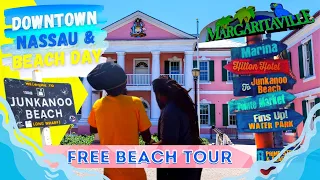 Nassau Bahamas - Downtown Nassau Walking Tour to Junkanoo Beach - FREE BEACH