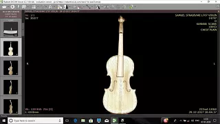 The" Samuel" CT Scan X-RAY Stradivari of 1707 Cremona Italy