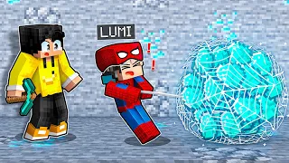 1 TAG Als HILFREICHER Baby SPIDERMAN meinem FREUND HELFEN! in Minecraft