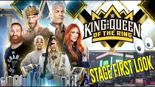 WWE King and Queen of the Ring 2024 Jeddah Saudi Arabia stage construction first look leak