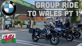 Trying a Group Ride To Mid Wales on BMW GS Adventure Motorbike Pt1 Ft R NineT