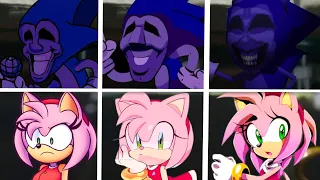 Sonic The Hedgehog Movie 2 Among Us Uh Meow All Designs Compilation (Majin sonic & Amy)