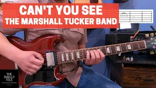 Can't You See, Guitar Lesson! LIKE THE RECORD!! The Marshall Tucker Band