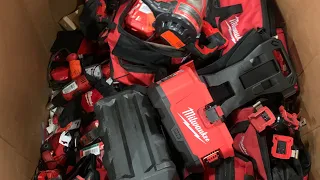 Unboxing a Pallet of Customer Returned Milwaukee Tools