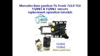 Mercedes Benz Gearbox 7G Tronic 722 9 TCU sensor replacement tutorials