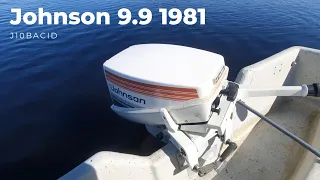 1981 Johnson 9.9hp Short Shaft Two Stroke Outboard J10BACID test run