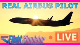 Real Airbus Pilot Flies the 737-900ER Live! To Cape Town