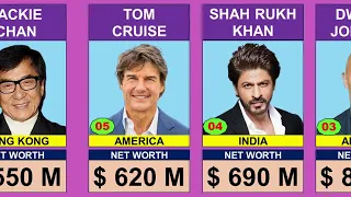 TOP 50 RICHEST Actors in the World 2024 🤑🔥