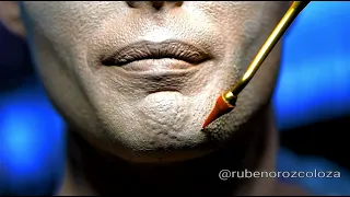 Skin Texture in process Freddie Mercury