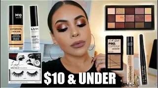 FULL FACE NOTHING OVER $10: AFFORDABLE MAKEUP TUTORIAL | JuicyJas