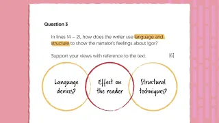 GCSEPod English Language Edexcel Paper 1, Question 3, Tips for Success