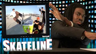 SKATELINE - Grant Taylor, Spanky, Shane ONeill, Guy Mariano, Andrew Reynolds, Chris Wimer Hardflip