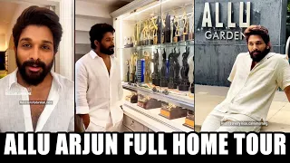 Icon Star Allu Arjun FULL Home Tour Video | Allu Arjun House Inside | Pushpa 2 | Wall Post