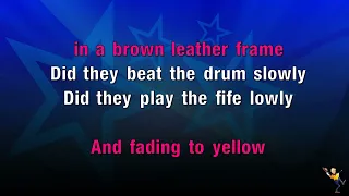 Green Fields Of France - Fureys (KARAOKE)