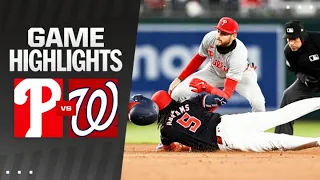 Phillies vs. Nationals Game Highlights (4/5/24) | MLB Highlights